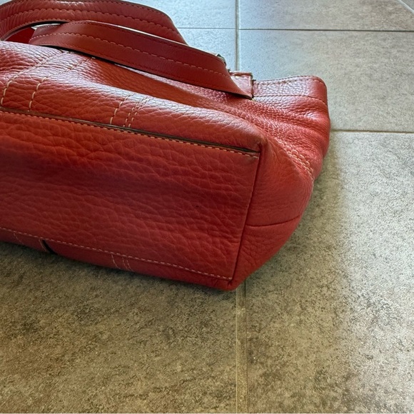 Coach Hamilton F13089 Red Pebbled Leather Y2K Tote • Women’s Shoulder Bag - Picture 6 of 12